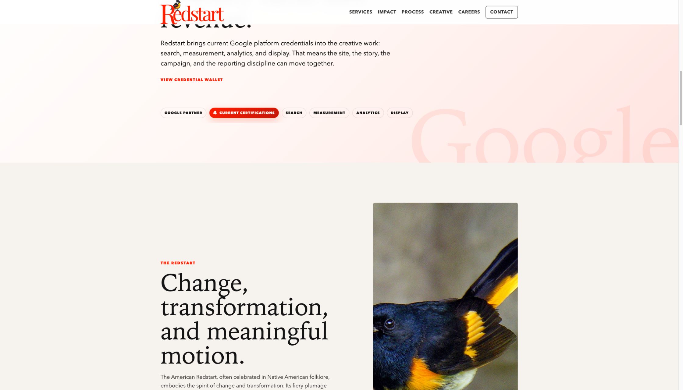 Live feature view from Redstart Media